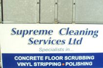Supreme Cleaning Services Sign